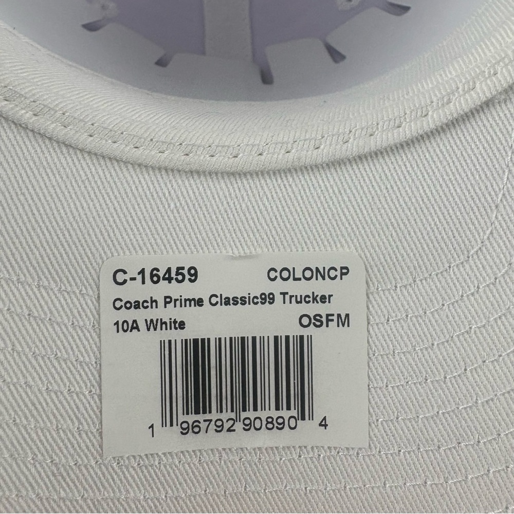 Nike Coach Prime Trucker Sideline Hat Classic99 Cap NEW White Colorado Buffaloes - Picture 10 of 10